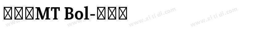 卡利斯MT Bol字体转换